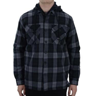 Imagem de Jaqueta Masculina Nicoboco Flanela Dupla Preta - 24687, Preto, G