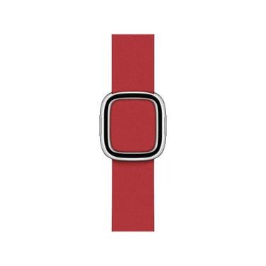 Imagem de Pulseira Apple Watch Fecho Moderno Couro 40mm - Escarlate Original, Es