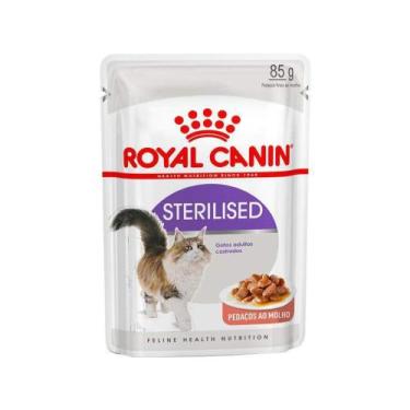 Imagem de Ração Úmida Royal Canin Sachê Sterilised - Gatos Adultos - 85g - 1 uni