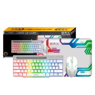 Imagem de Combo gamer brx cbg089w white