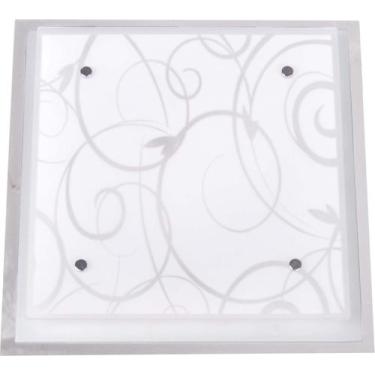 Imagem de Luminária plafon taschibra quadrado 25cm angra e-27