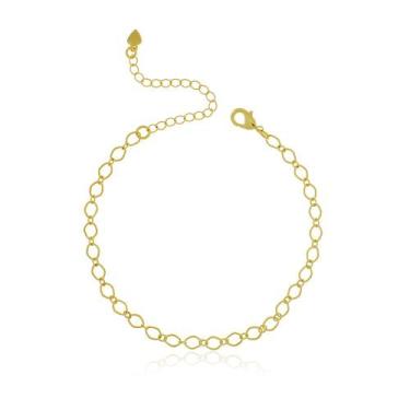 Imagem de Pulsera Via Elos Ovais - Banho Ouro 18K - Via Acessorios