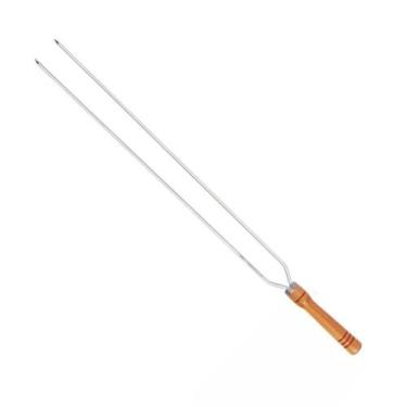 Imagem de Espeto Duplo De Alumínio Para Churrasco 1 Metro - 3256 - Mor Espeto Al