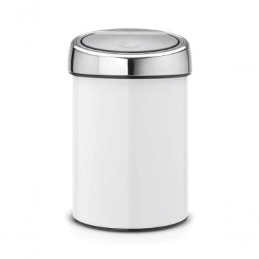 Imagem de Lixeira Touch Bin 3 Litros Em Aço Brabantia Branca