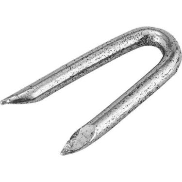 Imagem de Grampos 16 X 10mm Aço Carbono Polido para Fixação de Arames em Madeira
