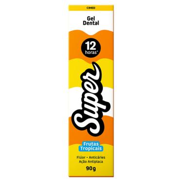 Imagem de Gel Dental Proteção 12 Horas Cimed Super Frutas Tropicais 90g