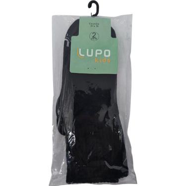 Imagem de Meia Infantil Kit 2 Pares Unissex  Casual Dia a Dia Cano Médio Conforto Lupo 02727-088