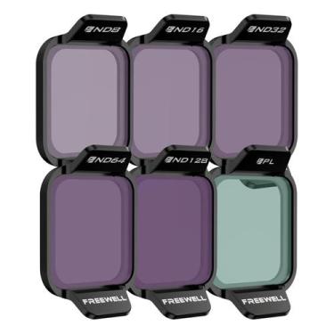 Imagem de Kit de Filtros ND PL para Drone DJI Flip e DJI Lito X1 Freewell Standa