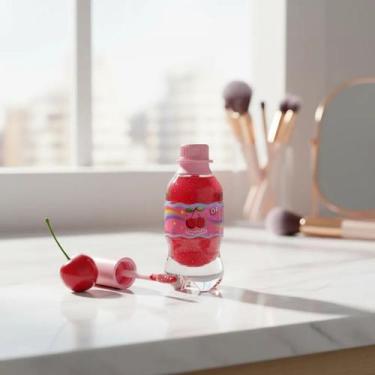 Imagem de Lip Oil Infantil Frutinhas Na Garrafa Dp Kids Hidratante Cor:Rosa - Da