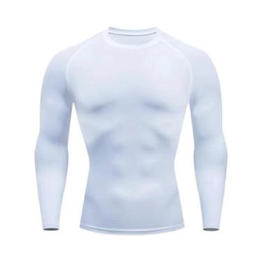 Imagem de Camisa De Compressão Masculina De Secagem Rápida Para Corrida, Manga C