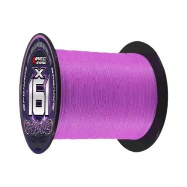 Imagem de Linha De Pesca Trançada Roxa YGKPE X16 16 Fios Ultra Suave Multifilame