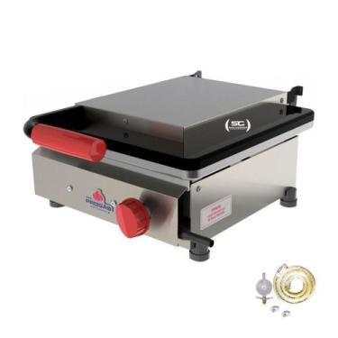 Imagem de KIT - Sanduicheira Grill Gás PR-350G + Kit Gás - Progás - PROGAS, Baix