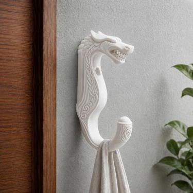 Imagem de Gancho Decorativo Viking 3D para Toalhas e Chaves - Organizador de Par