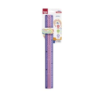 Imagem de Régua Sense com Textura Tris Sense 30cm Cor:Roxo, Roxo