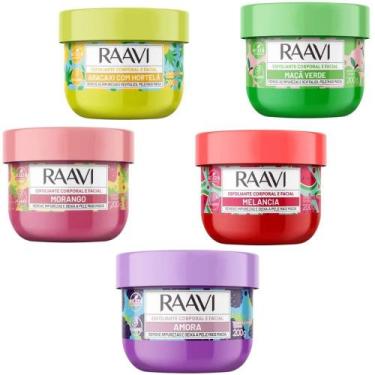 Imagem de Esfoliante Corporal e Facial Raavi 200g - MAÇA VERDE, MAÇA VERDE