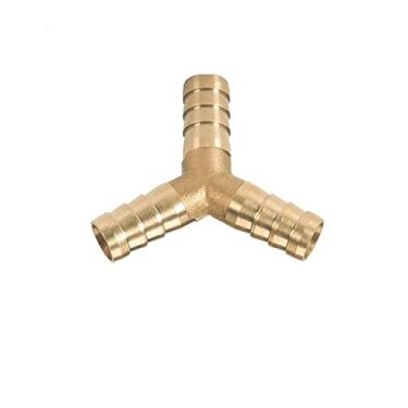 Imagem de Adaptador de conector de acoplador farpado de cobre para mangueira reta latão 3mm 4mm 6mm 8mm 10mm 12mm 14mm 19mm Gás cobre farpado adaptador, Y 3way, 14mm, 14mm Barb