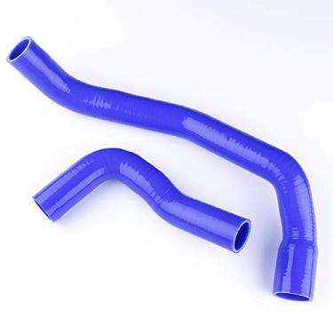 Imagem de LUXERAD Mangueira de radiador de silicone de desempenho de 3 camadas para Nis san Skyline R33 R34 GTS GTS25T RB25DET 93-98 (azul)