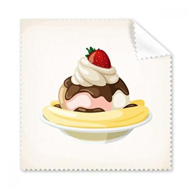 Imagem de Pano de limpeza de sorvete e banana Moranguinho, 5 peças