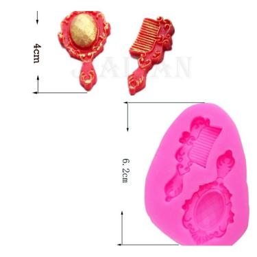 Imagem de Molde De Silicone Pente E Espelho