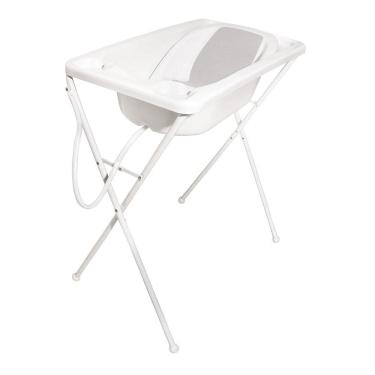 Imagem de Banheira P/ Bebê Galzerano 7065BC Acqua Com Suporte E Redutor Branca