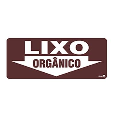 Imagem de Placa de sinalização Lixo Orgânico 30 x 13cm Encartale