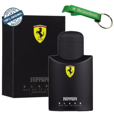 Imagem de Perfume Ferrari Black Eau de Toilette 125ML Masculino Com Chaveiro Abridor