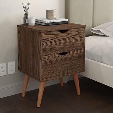 Imagem de Mesa De Cabeceira Puxador Madri Retrô (Canela)