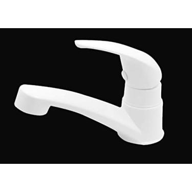 Imagem de Torneira Lavatório Banheiro Mesa Fecho Rápido ABS Branca Cor:Branco