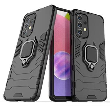 Imagem de Mobile phone accessories Para Samaung for Galaxy A33 5G PC + TPU Caixa de telefone protetora à prova de choque com suporte de anel magnético phone case