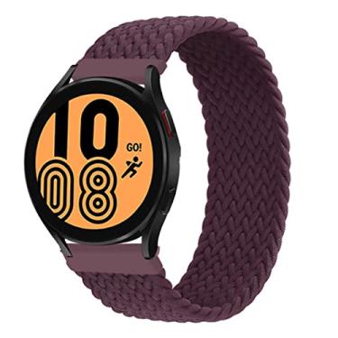 Imagem de Pulseira de relógio de 20 mm, trançada Solo Loop compatível com Samsung Galaxy Watch 5/5 Pro/4/4 Classic/3 41 mm/Active 2/Active para Amazfit BIP/GTR 42 mm/GTS/2/2e/3 para Huawei Watch GT/2/2e/pro 42 mm