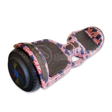 Imagem de Hoverboard Infantil Skate Elétrico Adesivado America Led USA