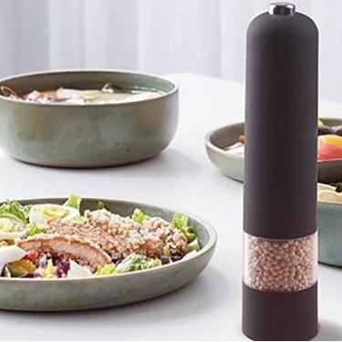 Imagem de Novo Moedor de Sal e Pimenta Elétrico Especiarias Aço Inoxidável