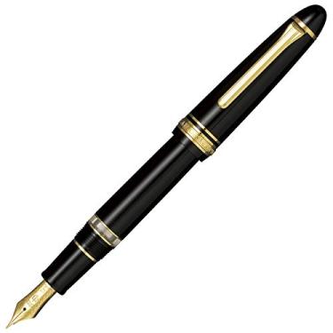 Imagem de Caneta-tinteiro Sailor 1911 Realo Black GT 21K Gold Fine Point - 11-3924-220