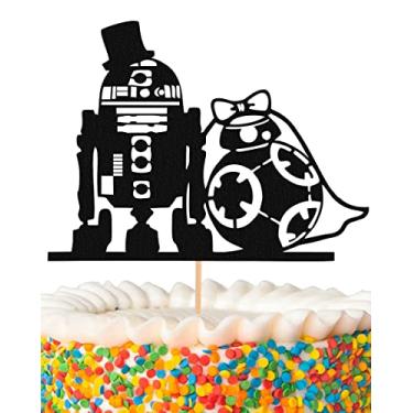 Imagem de Topo de bolo MYAMPED R2D2 BB8