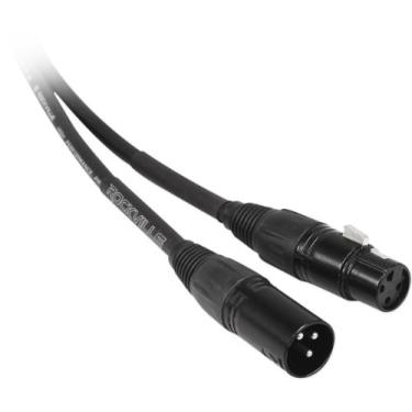 Imagem de Rockville RCXFM100P-B Cabo de microfone/alto-falante preto de 30 m para macho REAN XLR