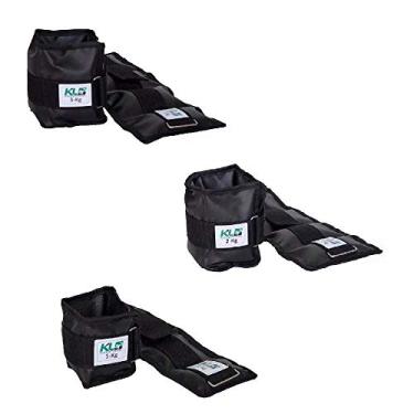 Imagem de Kit Caneleiras de Peso Profissional KL Master Fitness Lona 2kg 3kg 4kg