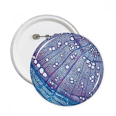 Imagem de Science Plant Blue Cell Pattern Pinos redondos Emblema Botão Decoração Acessório 5 peças