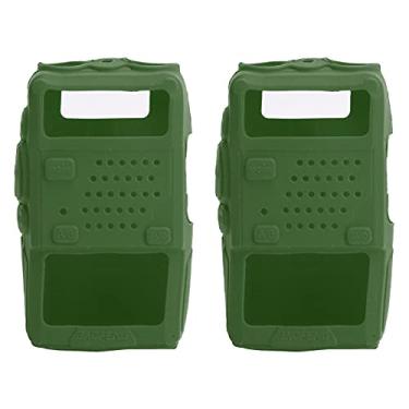 Imagem de Tgoon Capa Walky Talky, capa protetora de silicone de qualidade para Walkie Talkie Capa protetora para rádios de escritórios de segurança de longo alcance com capa macia de gel para Baofeng Uv 5r