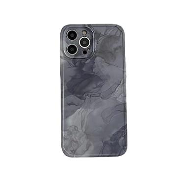 Imagem de Para iPhone 14 13 12 11 Pro Max Mini X XS XR 7 8 14 Plus Cases Black Ink Splash Marbled Case, A, para iPhone 14 Pro Max