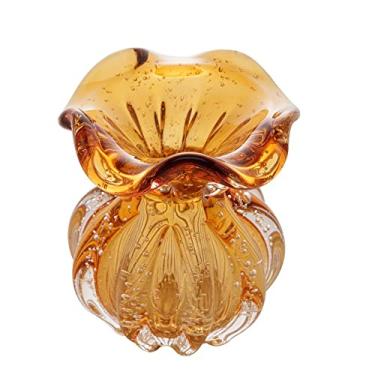 Imagem de VASO DE VIDRO ITALY ÂMBAR 10x11cm