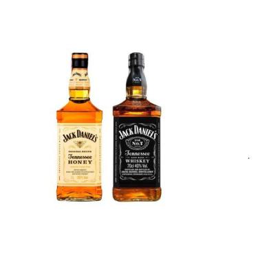 Imagem de Kit Whiskey Jack Daniel's Tennessee Old N.7 + Honey 1L Cada