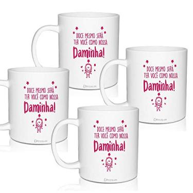 Imagem de 4 Canecas Convite Personalizadas Doce Mesmo - Para Daminha
