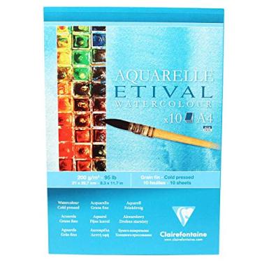 Imagem de CLAIREFONTAINE Bloco Para Aquarela Etival 200G A4, Branco