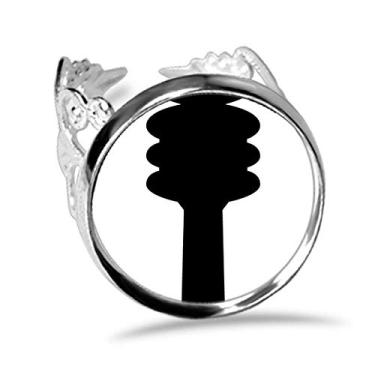 Imagem de DIYthinker Germany Berliner Fernsehturm Anel de compromisso ajustável Amor Casamento