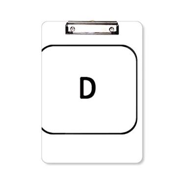 Imagem de Teclado Símbolo D Prancheta Pasta Bloco de Escrita Placa de Apoio A4