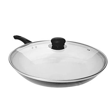 Imagem de Panela Frigideira Cerâmica Profissional c/Tampa Vidro 24 cm