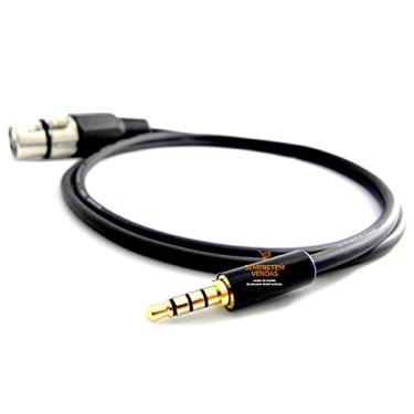 Imagem de Cabo de Áudio Blindado Live Canon XLR Fêmea P3 Tripolar Mono Profissional 3 Metros