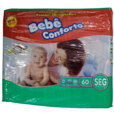 Imagem de Fralda Infantil Bebe Conforto Mega Seg C/60