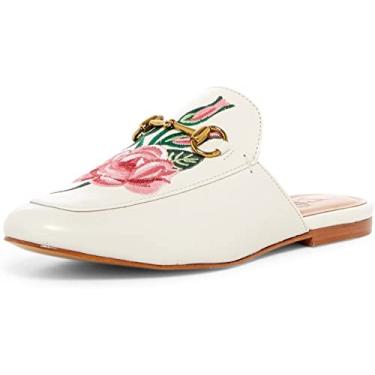 Imagem de Zigi NY Mallary White Leather Slide Slip On Bit Loafer Mule (6.5)