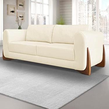 Imagem de Sofá 5 Lugares Grande Sala de Estar Decoração 2,30 M - Balenza (Linho pérola)